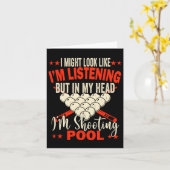 Billiards Player Pool Table Snooker Pyramide Billi Karte (Gelbe Blume)