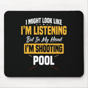 Billiards Player Pool Table Snooker Pyramide Billi Mousepad