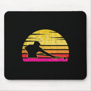 Billiards Player Retro Vintag Sports Pool Snooker Mousepad