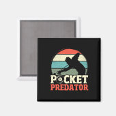 Billiards Pocket Predator 8 Ball Funny Men Retro P Magnet (Vorderseite/Rückseite)