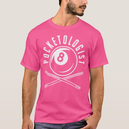 Billiards Pocketologin T-Shirt (Vorderseite)