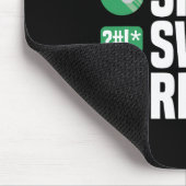 Billiards Pool Aim Shoot Swear Funny Funny Mousepad (Ecke)