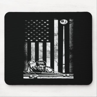 Billiards Pool American US Flag 4. Juli Mousepad