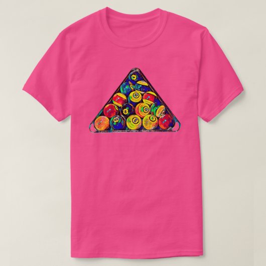 Billiards Pool Balls TShirt Classic TShirt (Design vorne)