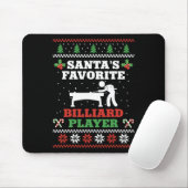 Billiards Pool Player Ball Weihnachten Ugma Christ Mousepad (Mit Mouse)