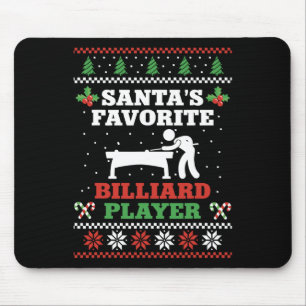 Billiards Pool Player Ball Weihnachten Ugma Christ Mousepad