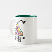 Billiards Pool Player Mug Zweifarbige Tasse (Vorderseite Links)