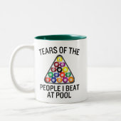 Billiards Pool Player Mug Zweifarbige Tasse (Links)
