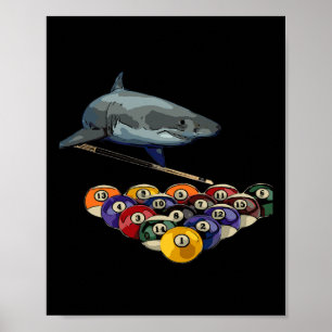 Billiards Pool Shark Design Poster
