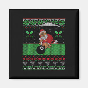 Billiards Pool Uggi Weihnachts-Sweater Stil Magnet