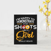 Billiards Shirt Karte (Gelbe Blume)