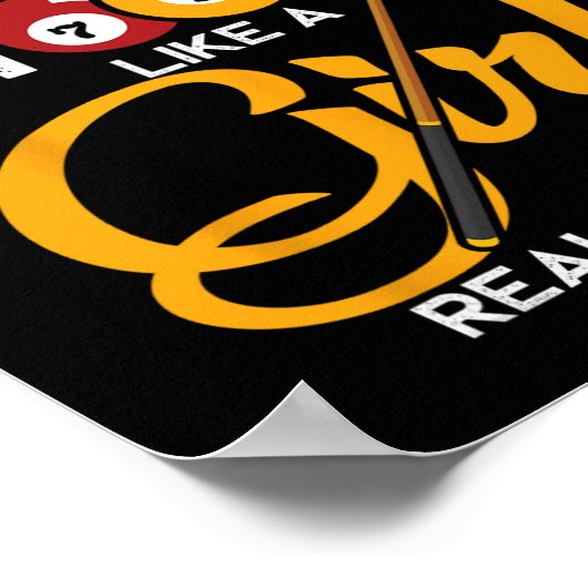 Billiards Shirt Poster (Ecke)