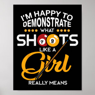 Billiards Shirt Poster