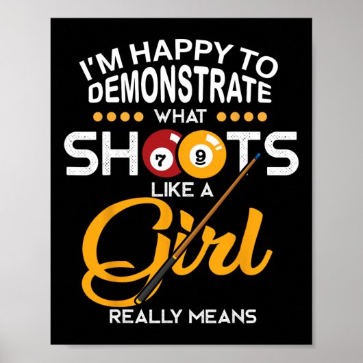 Billiards Shirt Poster (Vorne)