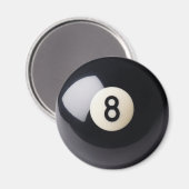 Billiards Snooker 8-Ball Magnet (Vorderseite/Rückseite)