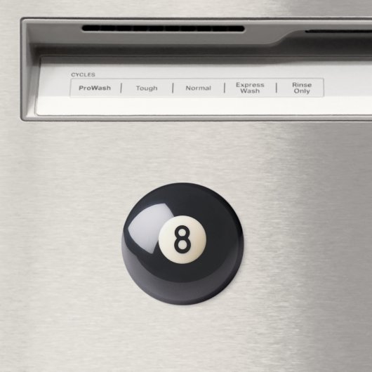 Billiards Snooker 8-Ball Magnet (In Situ (Geschirrspüler))