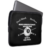 Billiards Sprichwort über Erfahrung und Fertigkeit Laptopschutzhülle (Vorne Rechts)