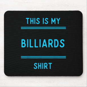 Billiards Team T Shirts Geschenke. Spieler und Fan Mousepad