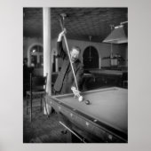 Billiards Trick Shot, Anfang der 1900er Poster (Vorne)