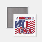 Billiards USA Magnet (Vorderseite/Rückseite)