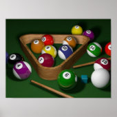 Billiardspiel Poster (Vorne)