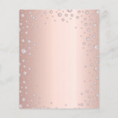 Billiardtaufe Rose Rosa Mädchen (Rückseite)