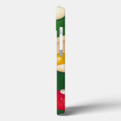 Billiardtisch mit Balls und Chalk Case-Mate iPhone Hülle (Rückseite / Links)