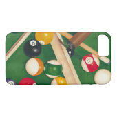 Billiardtisch mit Balls und Chalk Case-Mate iPhone Hülle (Rückseite (Horizontal))