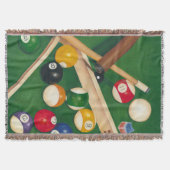 Billiardtisch mit Balls und Chalk Decke (Vorderseite)