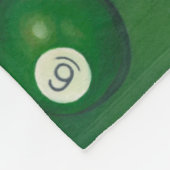 Billiardtisch mit Balls und Chalk Fleecedecke (Ecke)