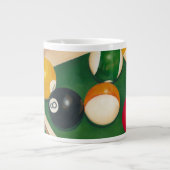 Billiardtisch mit Balls und Chalk Jumbo-Tasse (Vorderseite)