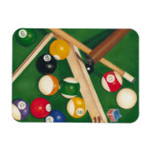 Billiardtisch mit Balls und Chalk Magnet (Horizontal)