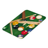 Billiardtisch mit Balls und Chalk Magnet (Linke Seite)