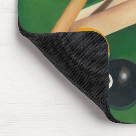 Billiardtisch mit Balls und Chalk Mousepad (Ecke)