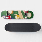 Billiardtisch mit Balls und Chalk Skateboard (Horizontal)