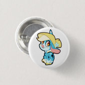 Billie auf einem Knopf Button (Vorne & Hinten)