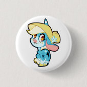 Billie auf einem Knopf Button (Vorderseite)