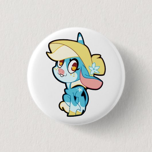 Billie auf einem Knopf Button (Vorderseite)