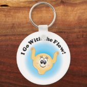 Billie Bladder Schlüsselanhänger "I Go with Flow" (Vorderseite)