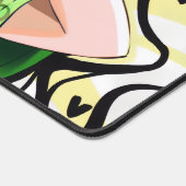 Billie Eilish – Urban Art Mouse Pad Schreibtischunterlage (Ecke)