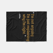 Billie Gift Zitat Funny Geburtstag Personalisierte Fleecedecke (Vorderseite (Horizontal))