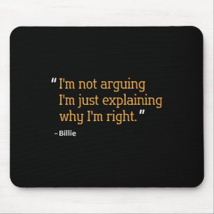Billie Gift Zitat Funny Geburtstag Personalisierte Mousepad