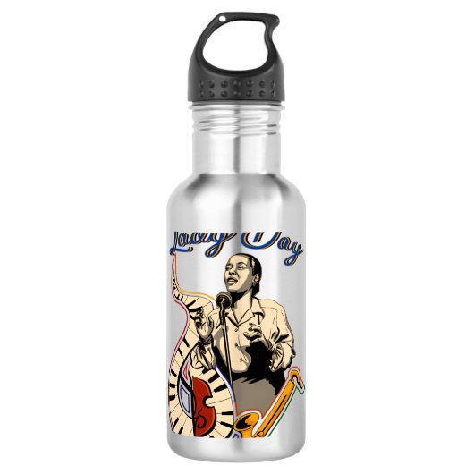 Billie Holiday Edelstahlflasche (Vorderseite)
