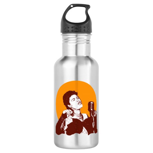 Billie Holiday Edelstahlflasche (Vorderseite)