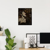 Billie Holiday Jazz Singer Poster (Heimbüro)