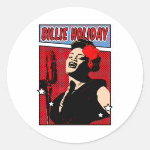 Billie Holiday Runder Aufkleber