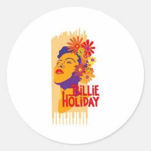 Billie Holiday Runder Aufkleber
