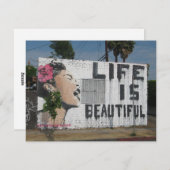 Billie Holiday-Straßen-Kunst Feiertagskarte (Vorne/Hinten)