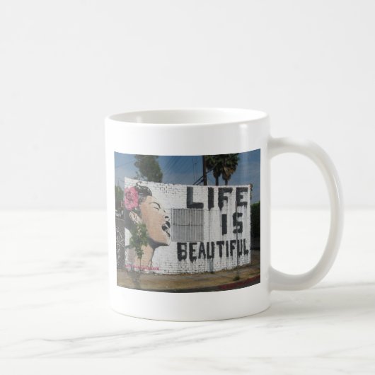 Billie Holiday-Straßen-Kunst Kaffeetasse (Rechts)