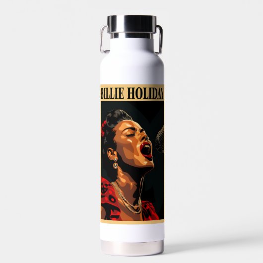 Billie Holiday Trinkflasche (Vorne)